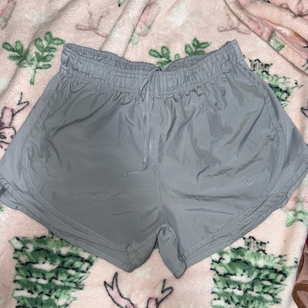 TWO Nike Women's Gray & black Shorts (both comes together)